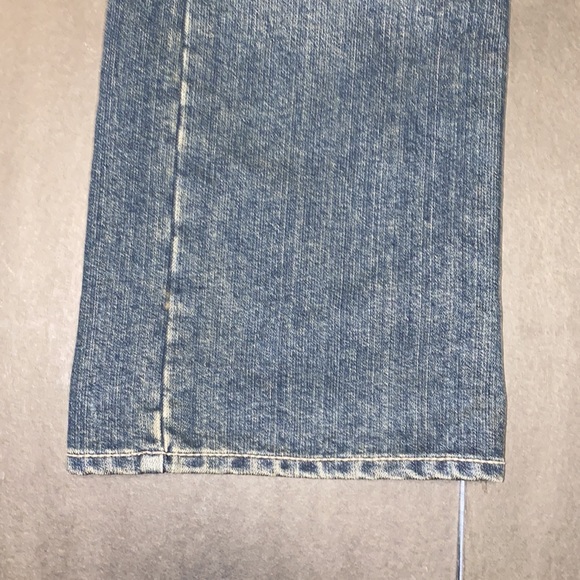 Hollywood The Jean People Size 16 Low Boot Cut Faded Denim Jeans - Picture 12 of 14